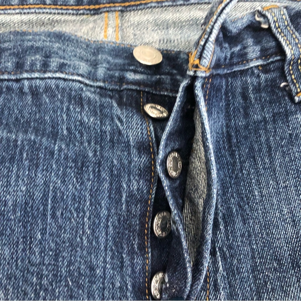 LEVIS 501CT Sz 32 Button Fly Jeans - Picture 11 of 14
